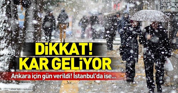 Ankara Ve İstanbul Dikkat! Kar Ve Soğuk Hava Geliyor