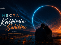 MECRA Kalbimin Sahibinde şarkısı için romantik gece temalı kapak görseli